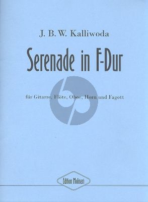 Kalliwoda Serenade F-dur Gitarre-Flote-Oboe-Horn und Fagott (Part./Stimmen)