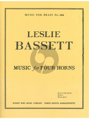 Bassett Music for 4 Horns (Score/Parts)