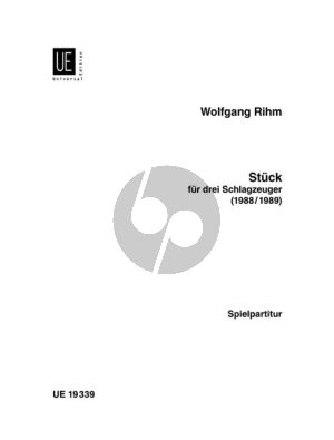 Rihm Stuck (1988/1989) fur 3 Schlagzeuger Bongo, Suspended Cymbal, Wood Block