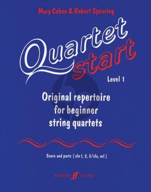 Cohen-Spearing Quartet-Start Level 1 Score-Parts (Original Repertoire for Beginner String Quartets) (grade 2 +)