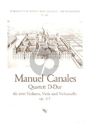 Canales Streich Quartett D-Dur Op.3 No.1 Stimmen