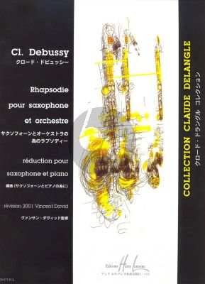 Debussy Rhapsodie Saxophone alto et Piano (Vincent David) (interm.)