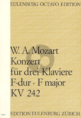 Mozart Concerto F-major KV 242 3 Piano's-Orch. Score