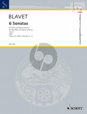 6 Sonatas Op. 2 Vol. 2No. 4 - 6 Flute and Bc