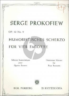 Humoristisches Scherzo Op.12 No.9 4 Bassoons