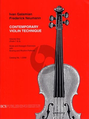 Galamian Contemporary Violin Technique Vol.1 Parts 1 & 2 (Scales Arpeggio Exercises/Bowing Rhythm Patterns)