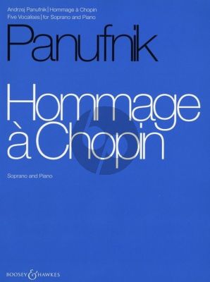 Panufnik Hommage a Chopin 5 Vocalise for Soprano Voice and Piano