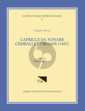 Strozzi Capricci da Sonate Cembali et Organi (edited by Barton Hudson)