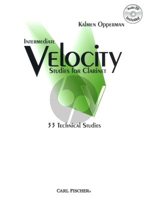 Opperman Intermediate Velocity Studies for Clarinet Bk-Cd (33 Technical Studies)