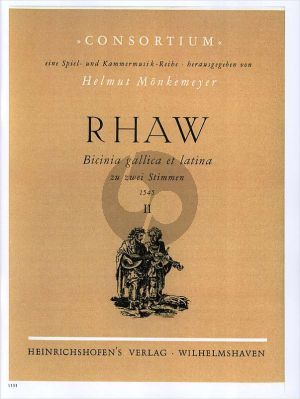 Rhaw Bicinia Gallica & Latina Vol.2 (1545) (2 Instr. a Fifth apart) (Helmut Monkemeyer) Nabestellen
