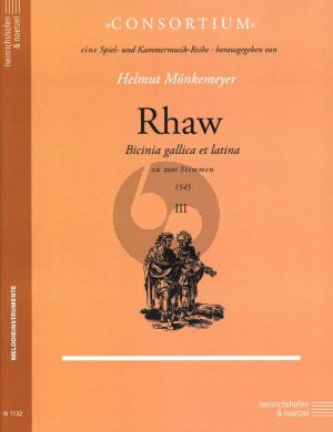 Album Bicinia Gallica & Latina Vol.3 (1545) 2 Instruments in Octave Apart (Soprano-Tenor) (Herausgegeben von Helmut Monkemeyer)