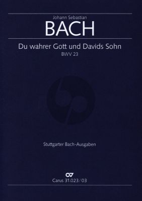 Bach Kantate BWV 23 Du wahrer Gott und Davids Sohn Klavierauszug (deutsch/englisch)