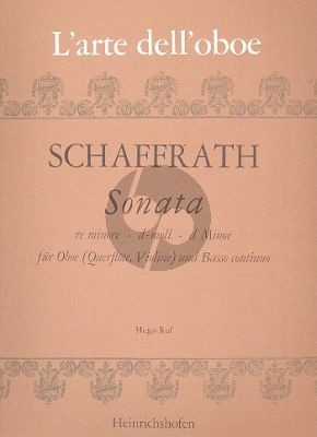 Schaffrath Sonata d-minor Oboe [Fl./Vi.] and Bc (edited by Hugo Ruf)