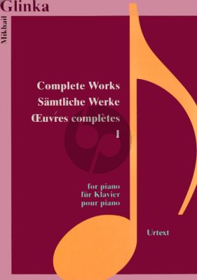 Glinka Complete Works Vol.1 (edited by A.Bouzovkin and V.Yekimovsky) (Urtext)