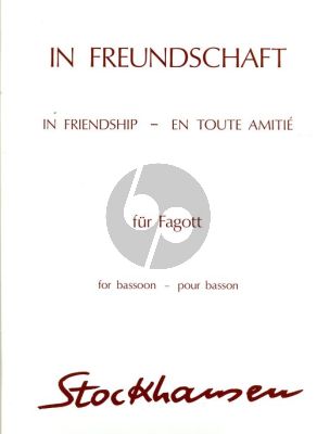 Stockhausen In Freundschaft Op.46 3/4 Fagott Solo