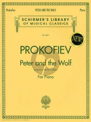 Prokofieff Peter and the Wolf Op.67 for Piano and Narrator (This is the composer's own reduction for solo piano, with narrator's text in English, French and Spanish)