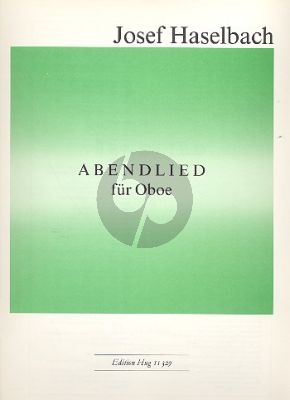 Haselbach Abendlied Oboe allein