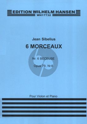 Sibelius Berceuse op.79 No.6 for Violin and Piano