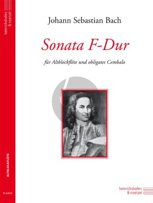 Bach Sonate F-dur BWV 1031 Altblockflote mit obligates Cembalo (Christa Sokoll)