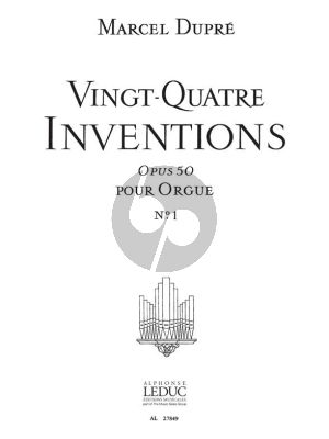 24 Inventions Opus 50 Vol. 1 Orgue