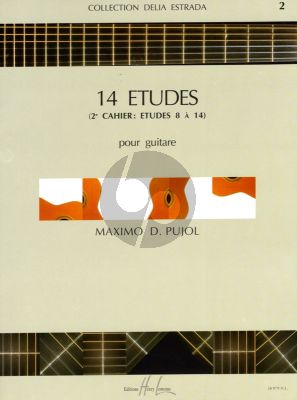 Pujol 14 Etudes Vol. 2 pour Guitare