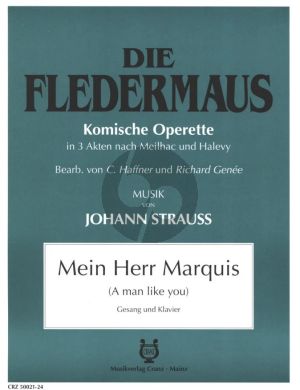 Strauss Mein Herr Marquis aus die Fledermaus for Sopran Stimme und Klavier (German/English)