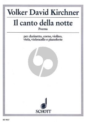 Il Canto della Notte (Poema) Clar.[Bb]-Horn[F]-Vi.-Va.-Vc.-Piano
