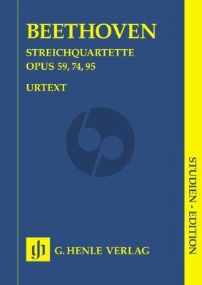 Beethoven Quartets Op.59 - 74 - 95 (String Quartet) (Study Score) (Henle-Urtext)