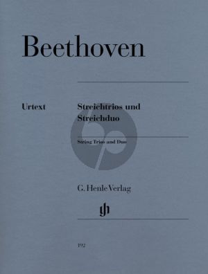 Beethoven Streichtrios und Streichduo (Stimmen) (Herausgegeben von Emil Platen und Robert D. Levin) (Henle-Urtext)