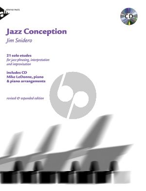 Snidero Jazz Conception Piano (21 Solo Etudes Jazz Phrasing- Interpretation-Improvisation) (Bk-Cd)