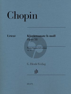 Chopin Sonate No.3 Op.58 h-moll Klavier (Norbert Müllemann Editor - Wolfram Schmitt-Leonardy Fingering)