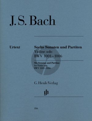 Bach 6 Sonaten-Partiten BWV 1001 - 1006 fur Violine Solo (Edited by Klaus Ronnau - Fingering by Wolfgang Schneiderhan) (Henle-Urtext)