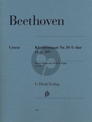 Beethoven Sonata E-major Op.109 (Henle-Urtext)