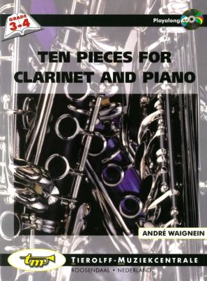 Waignein 10 Pieces Clarinet and Piano (Book-CD) (grade 3 - 4)