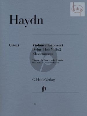 Haydn Concerto D-major (Hob.VIIb:2) Violoncello-Orchestra (piano red.) (edited by Sonja Gerlach)
