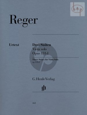 Reger 3 Suites Op.131d Viola solo