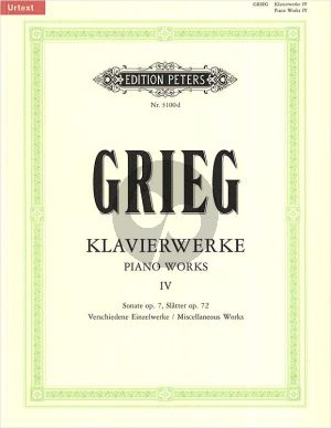 Grieg Klavierwerke Vol.4 Verschiedene Einzelwerke