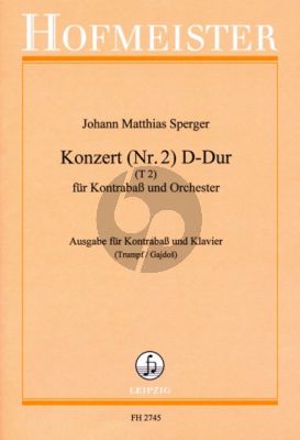 Sperger Konzert Nr.2 D-dur Kontrabass-Klavier (Klaus Trumpf)