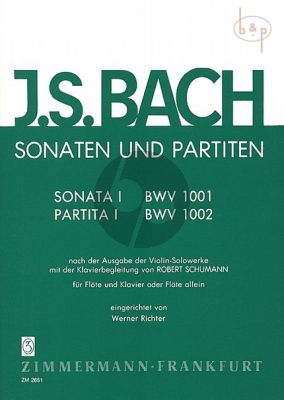 Sonaten-Partiten No.1 BWV 1001 - 1002 Flöte