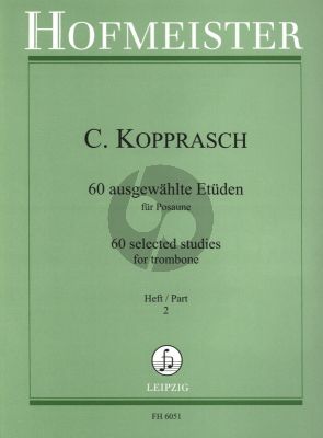 Kopprasch 60 Ausgewahlte Etuden Vol.2 Posaune (Franz Seyffarth)