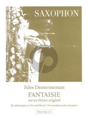 Demersseman Fantasie sur un Theme Original Alto Sax.-Piano (Roth)