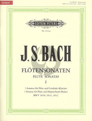 Bach J.S. Sonaten Vol.1 No.1 - 3 BWV 1031-1031-1032 fir Flöte und Bc (Hampe/Eberth) (Peters Urtext)