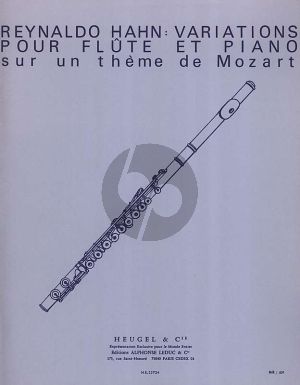 Hahn Variations sur un theme de Mozart Flute et Piano