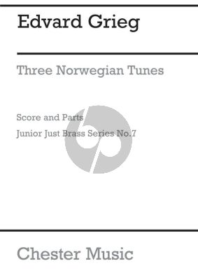 Grieg 3 Norwegian Tunes 5 Brass Instruments and Percussion (Score/Parts)