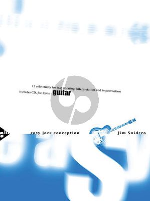 Snidero Easy Jazz Conception Guitar (Bk-Cd) (15 Solo Etudes for Jazz Phrasing, Interpretation, Improvisation)