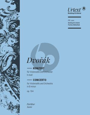 Dvcorak Konzert h-moll Op.104 Violoncello und Orchester (Partitur) (Klaus Doge)