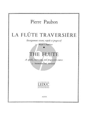 Paubon La Flute Traversiere Vol. 3 Moyen a Superieur