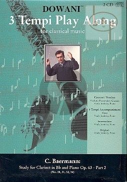 Studies Op.63 Vol.2 (No.28 - 31 - 32 - 34) (Solo Part[Bb]-CD)