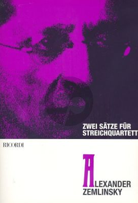 Zemlinsky 2 Satze für Streichquartett (Partitur)