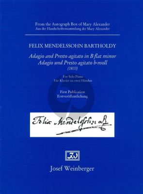 Mendelssohn Adagio & Presto Agitato b-minor Piano solo (1833) (Stephen Hough)